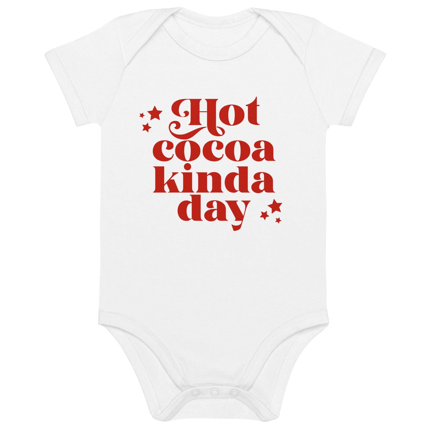 Hot Cocoa Kinda Day Organic cotton baby bodysuit