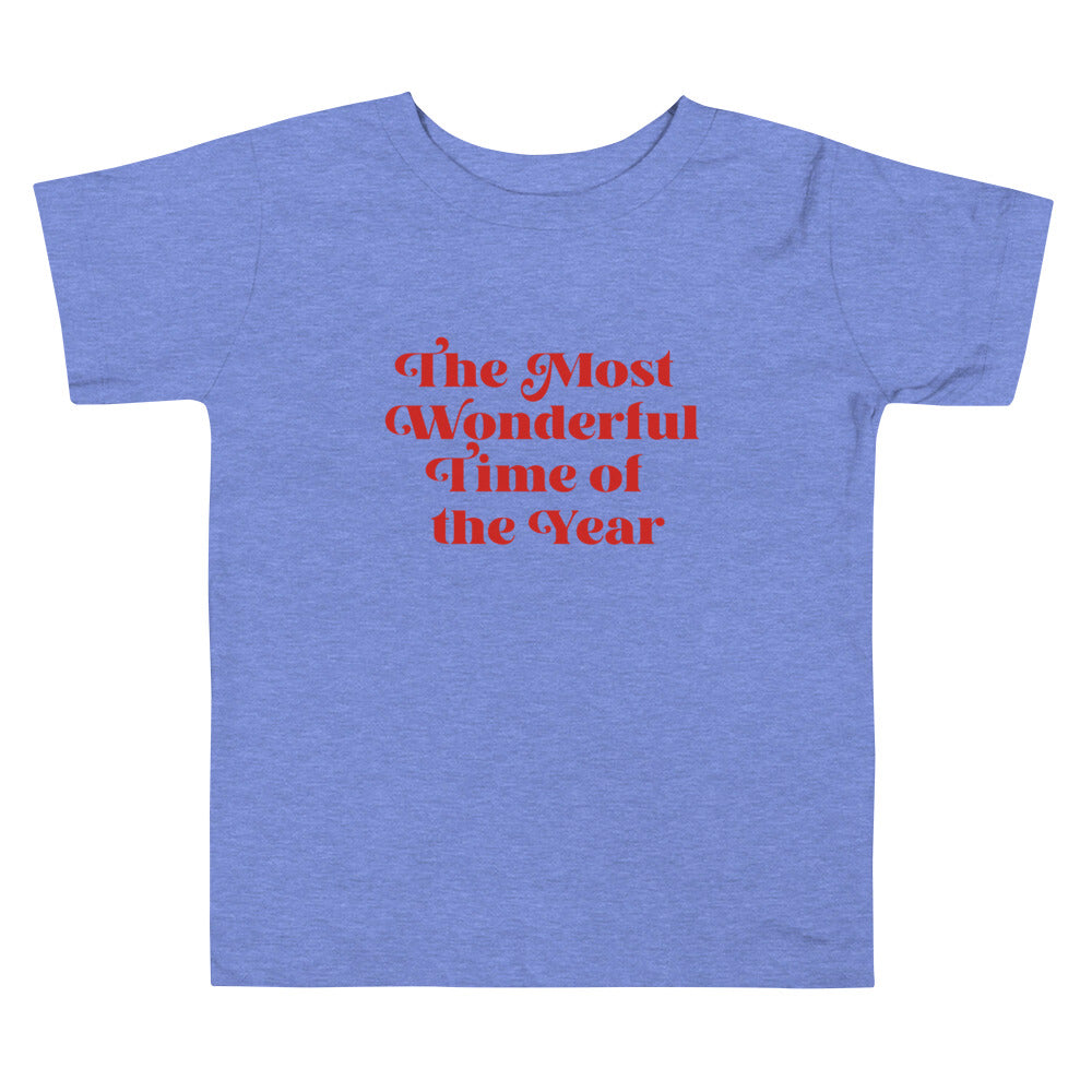 The Most Wonderful Time of the Year Toddler Short Sleeve Tee